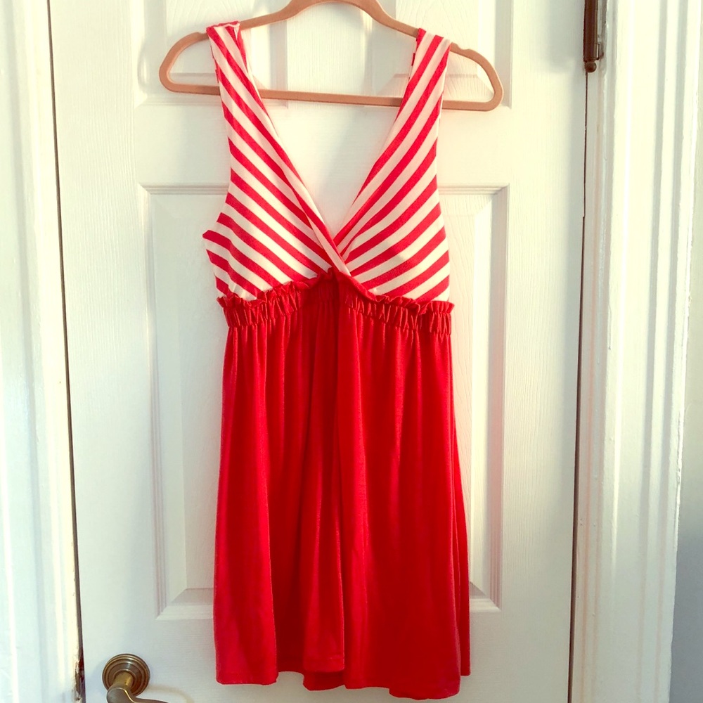 striped color block dress